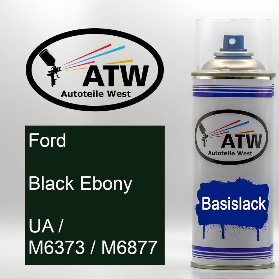 Ford, Black Ebony, UA / M6373 / M6877: 400ml Sprühdose, von ATW Autoteile West.